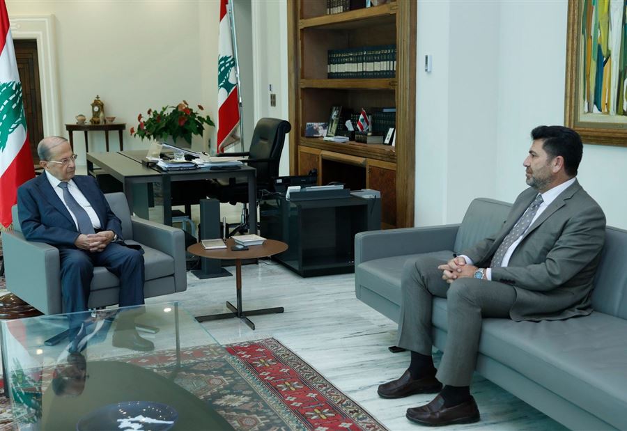وضع الكهرباء والمحروقات بين عون وغجر 