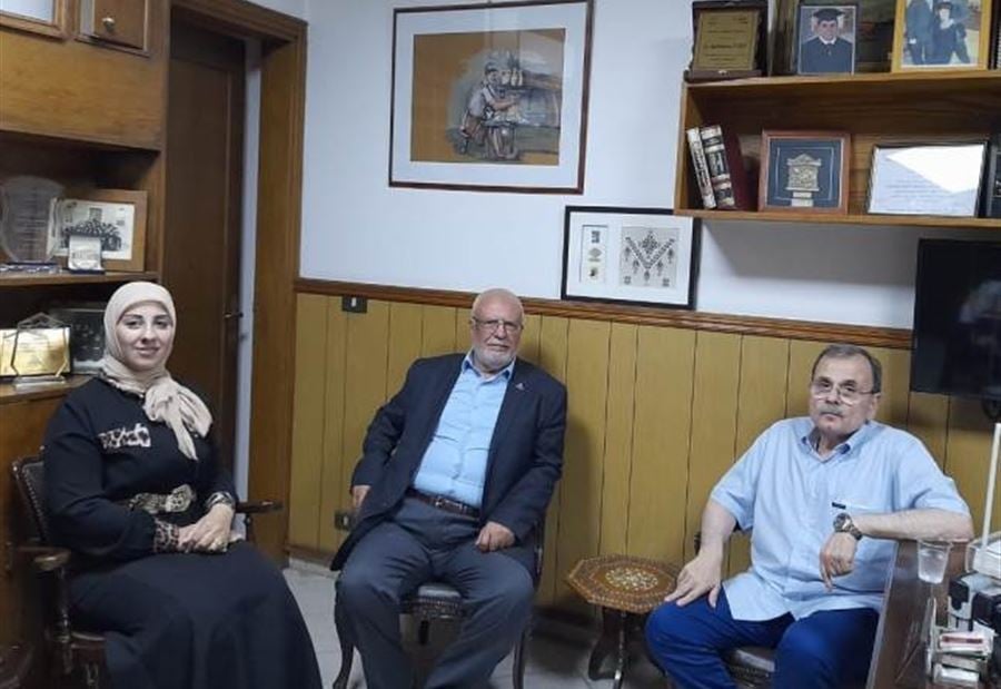 البزري يلتقي وفد المؤتمر الشعبي لفلسطينيي الخارج