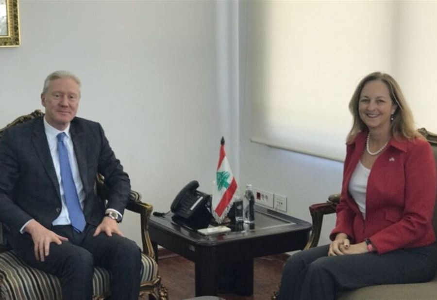 جونسون أبلغت رجّي باستمرار المساعدات الأميركية للبنان