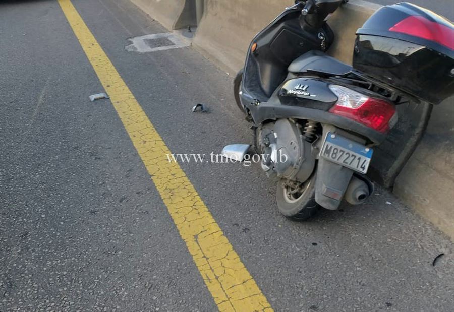 بالصورة: جريحان بحادث تصادم محلة انفاق المطار