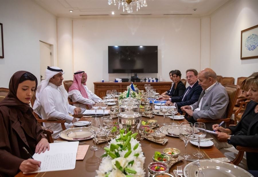 بالصور: الملف اللبناني بين مستشار مجلس الوزراء السعودي ولودريان!