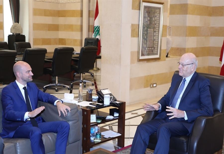 ميقاتي لِـ بارو: مدخل الحل هو في وقف العدوان الإسرائيلي على لبنان