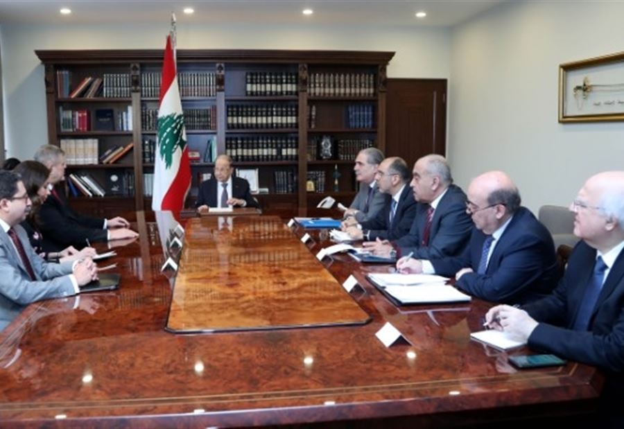 عون: الحكومة تعمل بسرعة لإنجاز الخطة الاصلاحية