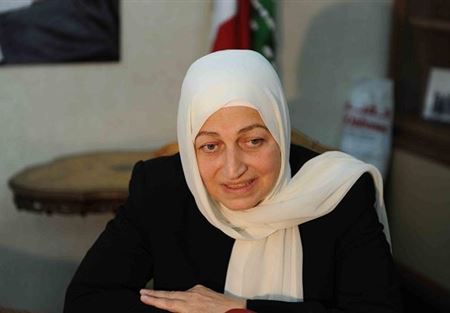 بهية الحريري بحثت اوضاع اللاجئين الفلسطينيين