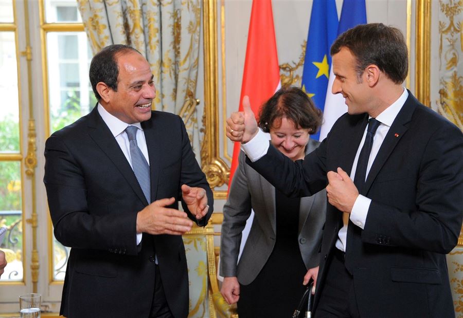 محاربة الإرهاب بين ماكرون والسيسي محاربة الإرهاب بين ماكرون والسيسي
