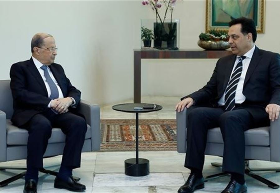 إتفاقٌ بين عون ودياب بشأن التفاوض مع البنك الدولي