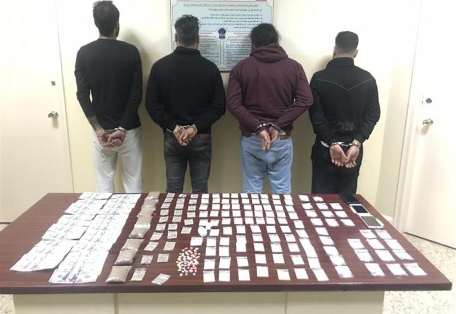  بالصورة: توقيف عصابة ترويج مخدرات وعملة مزيفة في بيروت 