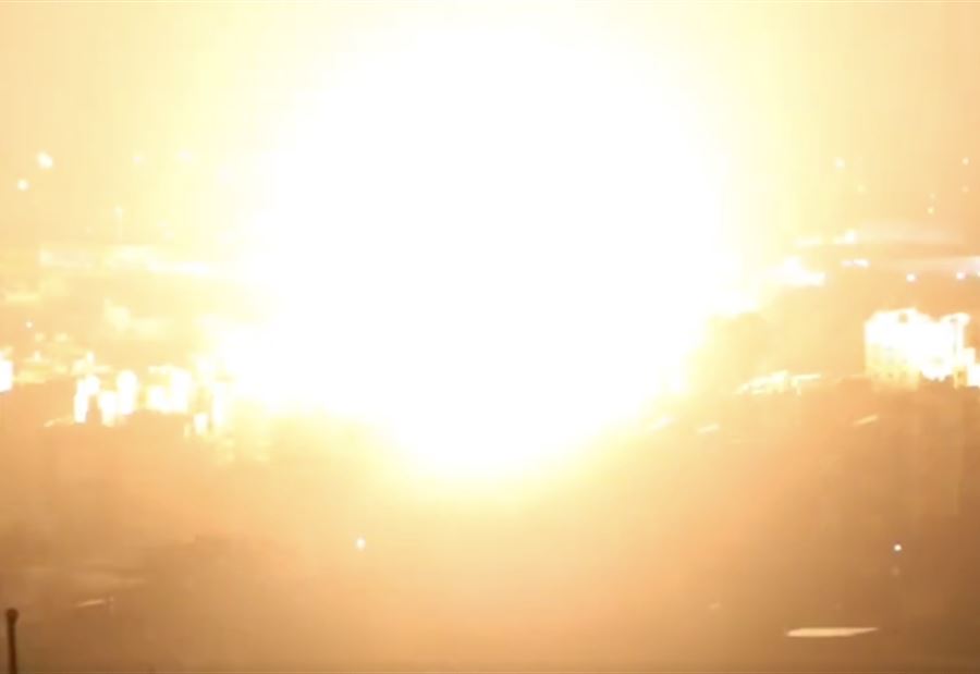 اللحظات الأولى لاستهداف الضاحية الجنوبية (فيديو)