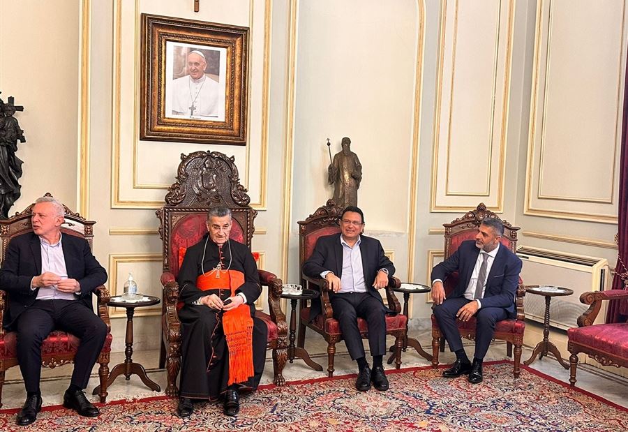 فرنجية والخازن في بكركي فرنجية والخازن في بكركي