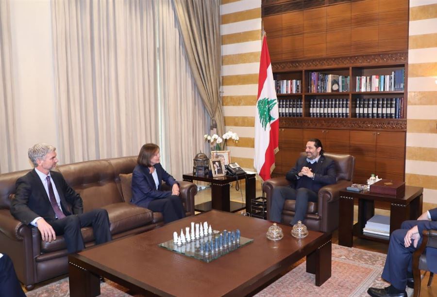 السفيرة الأميركية تودّع الحريري