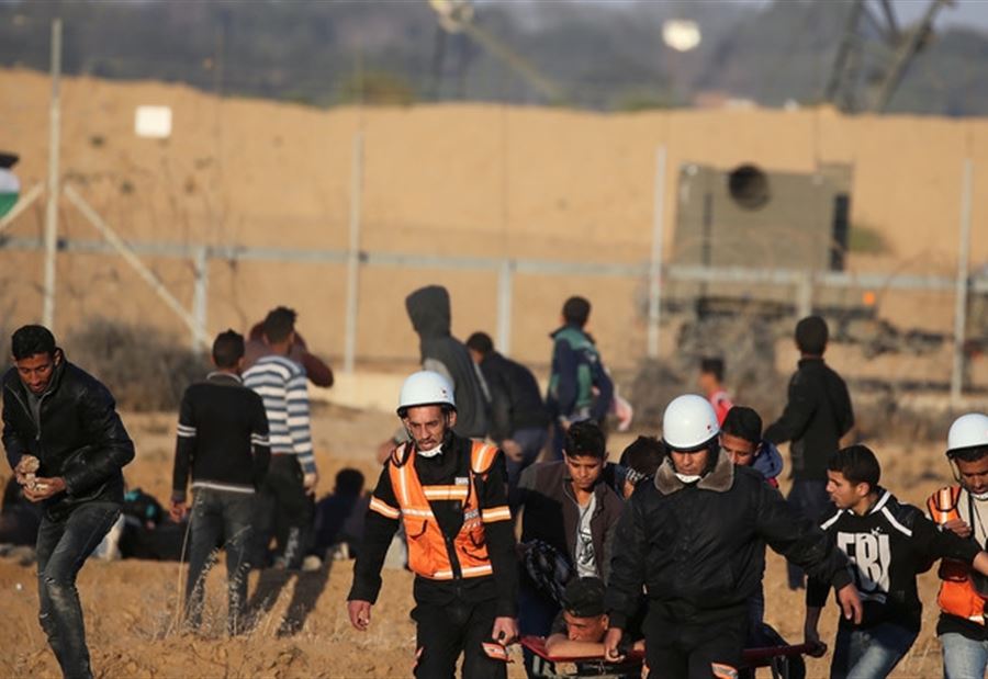 إصابة 46 فلسطينيا بقمع الجيش الإسرائيلي لمسيرات على حدود غزة