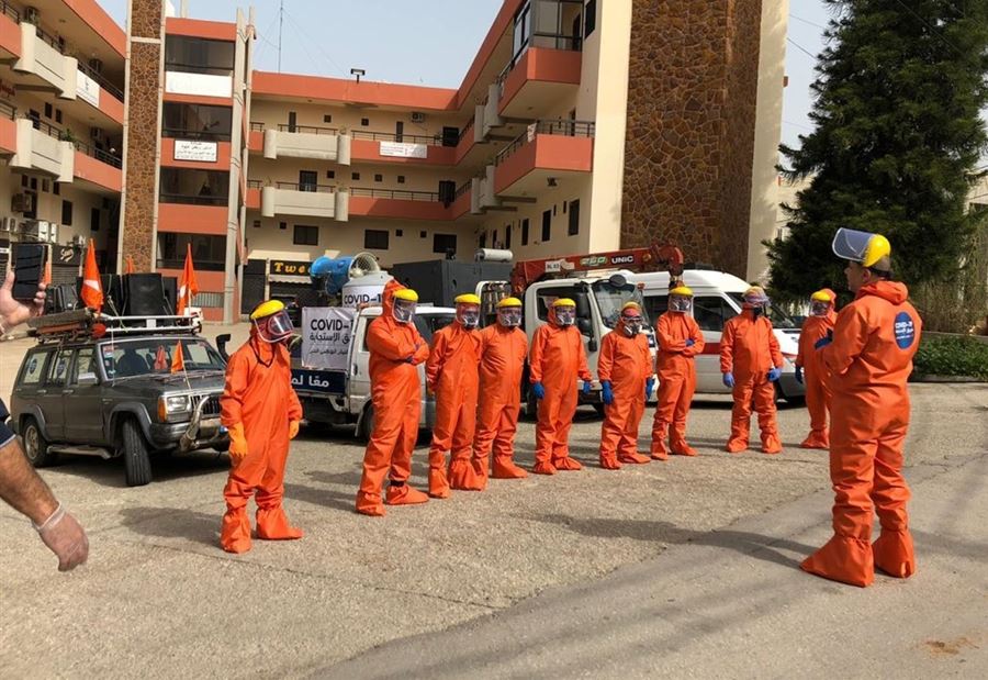 إنطلاق حملة التعقيم لـ"الوطني الحر" 