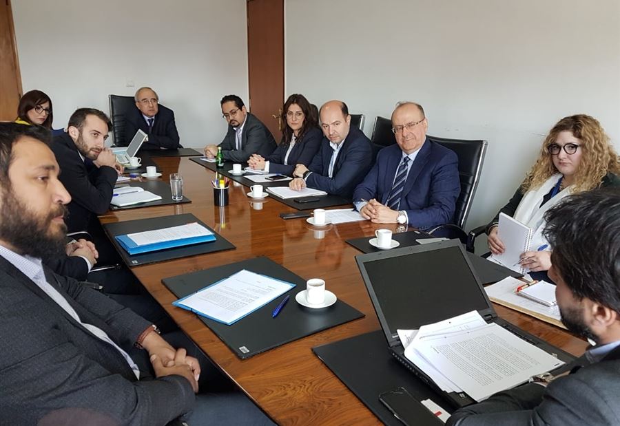اجتماع في وزارة العدل استكمالاً لخطة مكافحة الفساد