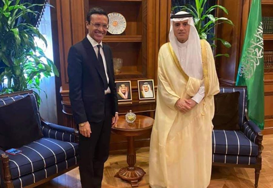 حرفوش يلتقي عادل الجبير.. ويزور رئاسة البنك المركزي السعودي 