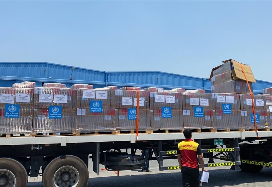 بالفيديو: طائرة مساعدات من الأمم المتحدة تحط في بيروت  بالفيديو: طائرة مساعدات من الأمم المتحدة تحط في بيروت