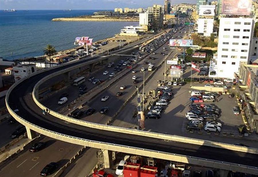 تدابير سير على اوتوستراد جل الديب تدابير سير على اوتوستراد جل الديب