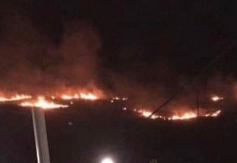 حريقٌ كبيرٌ  في جبل تربل - الضنية