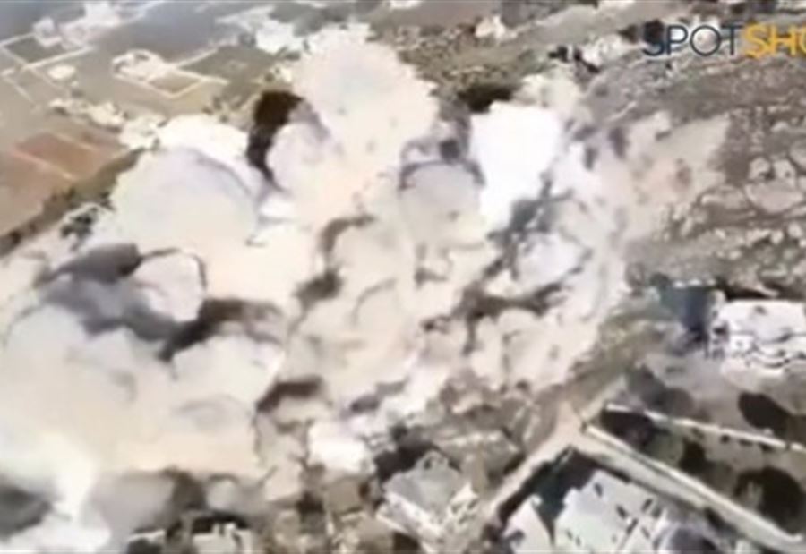 إسرائيل تُصعِّد هجماتها... فيديو يوثّق لحظة تفجير منازل في ميس الجبل 
