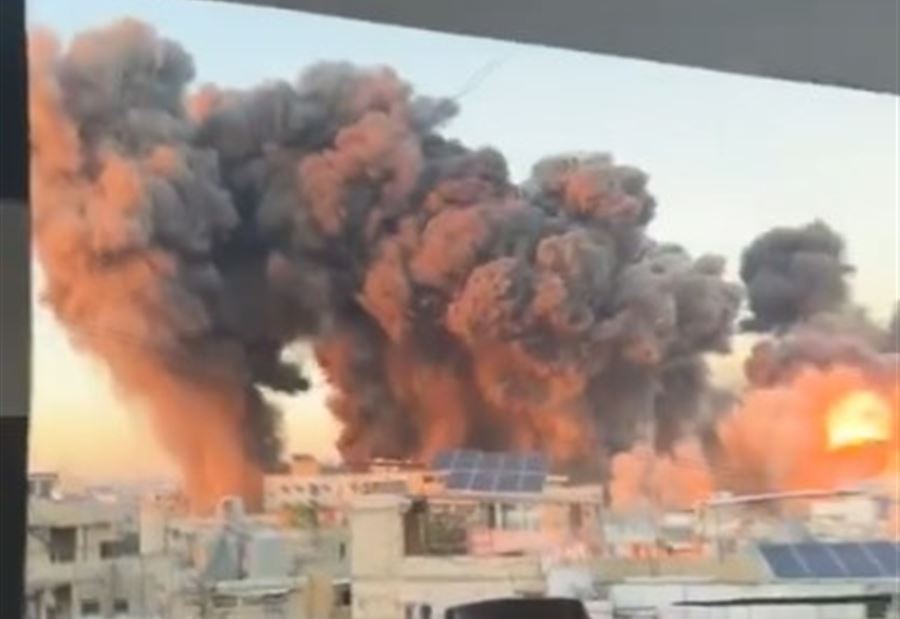"بمدّة لم تتجاوز الدقائق المعدودة"... نحو 10 غارات استهدفت الضاحية! (فيديو)