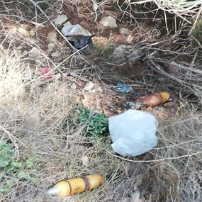 بالصورة: العثور على قذيفتي هاون في بلدة عانوت