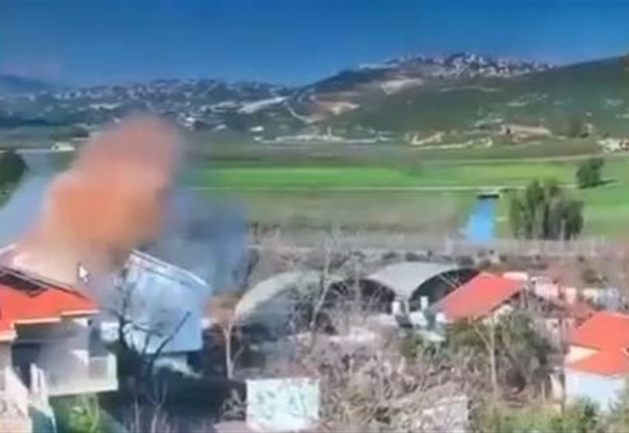 بالفيديو: لحظة انفجار صاروخ  في مبنى داخل مستوطنة "المطلة"