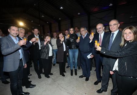 جعجع رعت افتتاح معمل فرز التفاح في بيت منذر