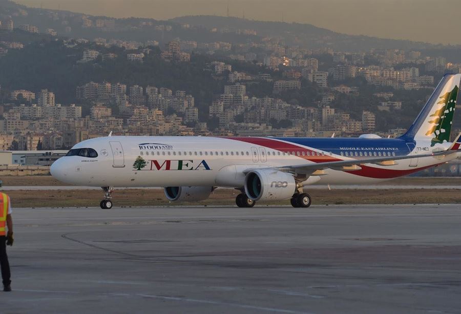 بالفيديو: طائرةٌ جديدة تنضم الى "MEA"... "رسالةُ أمل"