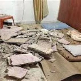 انهيار سقف منزل في عين الحلوة