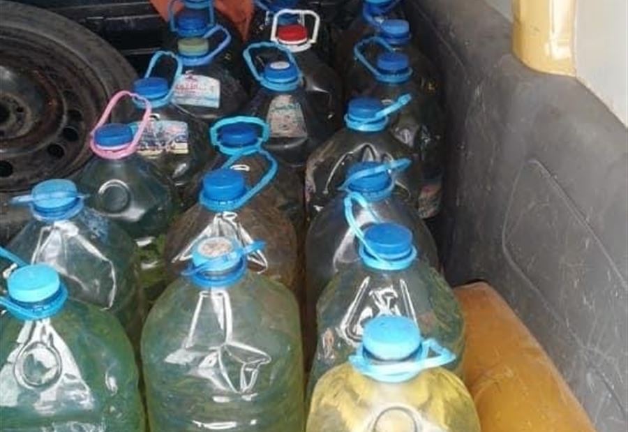 ضبط غالونات بنزين في الغازية  