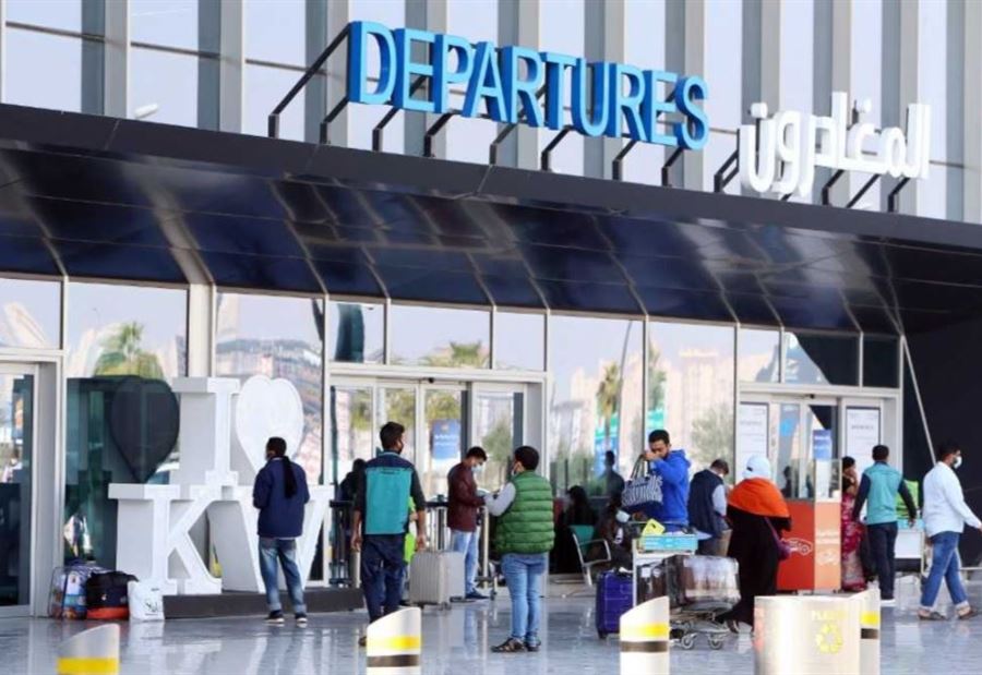 بالفيديو: حريق في مطار الكويت الدولي الجديد 