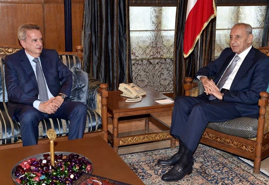 بري إلتقى سلامة  وبحثا في سبل تحصين أموال المودعين