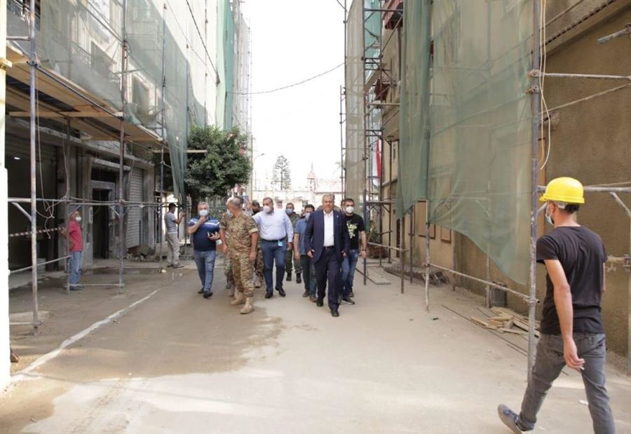 جولةٌ لـ محافظ بيروت على الأماكن المتضررة