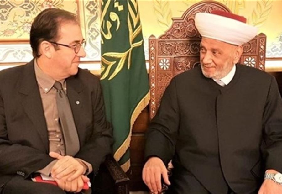 السفير الفرنسي في دار الفتوى  السفير الفرنسي في دار الفتوى