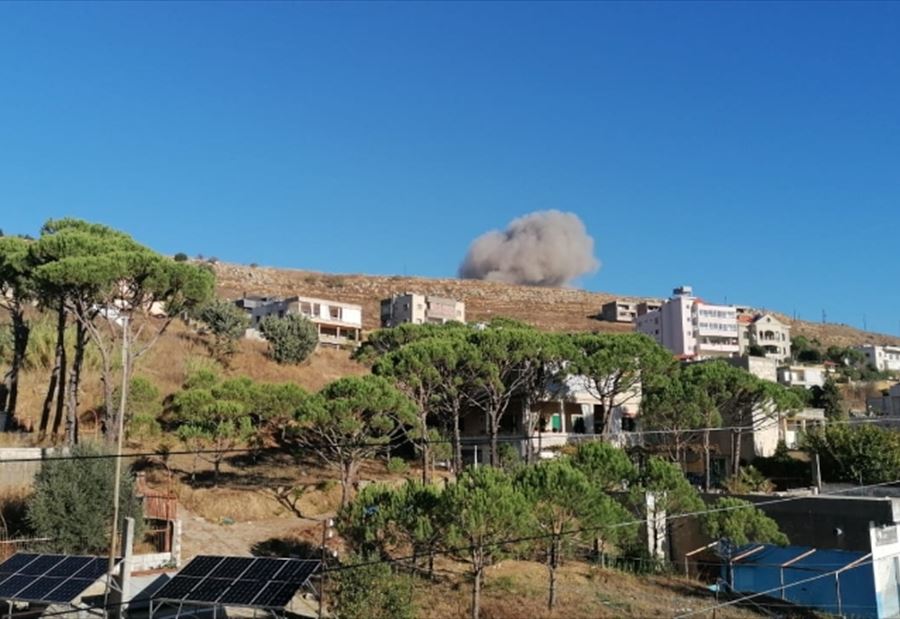 بالفيديو: حجم الدمار الذي خلفته الغارة على بلدة بحمدون