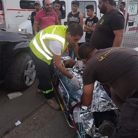 بالصورة: جريح صدما عند بولفار سن الفيل الصالومي