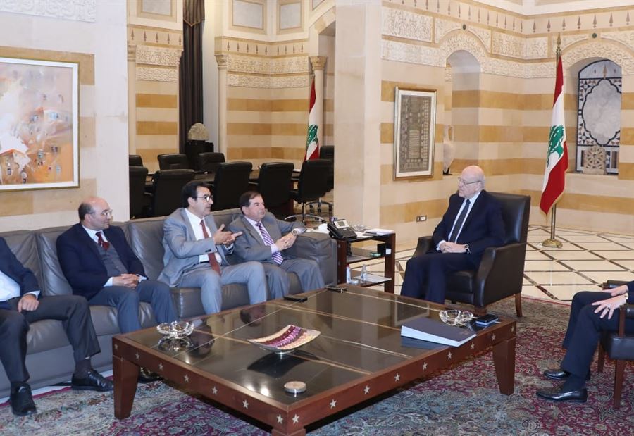 "تحسين وضع المساحة في لبنان"... لقاءات لـ ميقاتي في السراي 