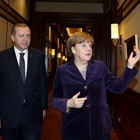 أردوغان يستقبل المستشارة الألمانية أنجيلا ميركل بأنقرة