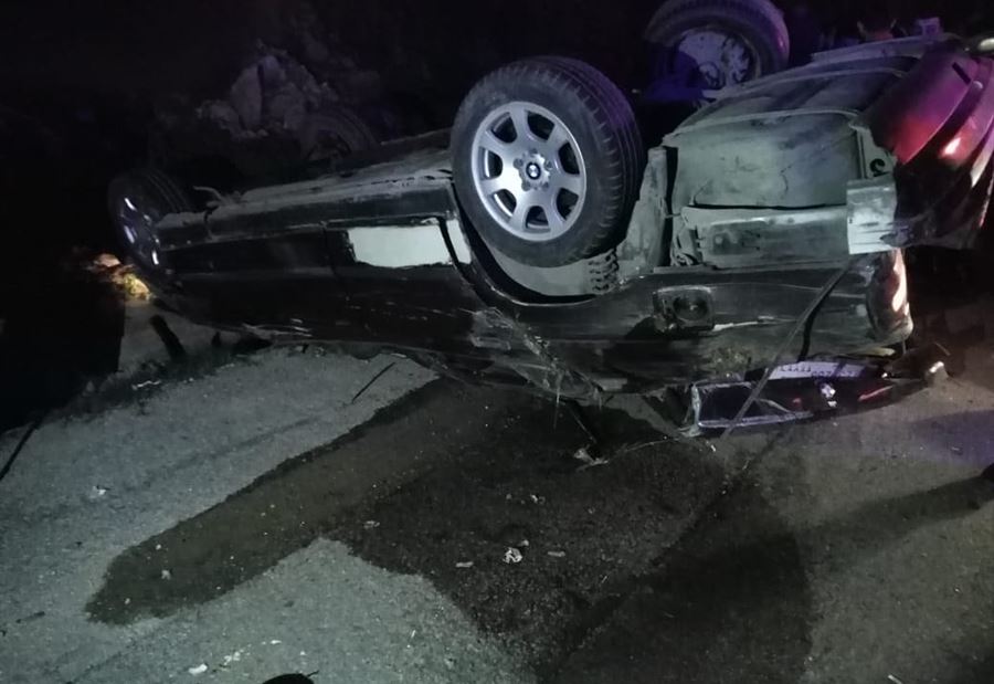 بالصورة: جريحان بحادث  اصطدام على أوتوستراد القلمون