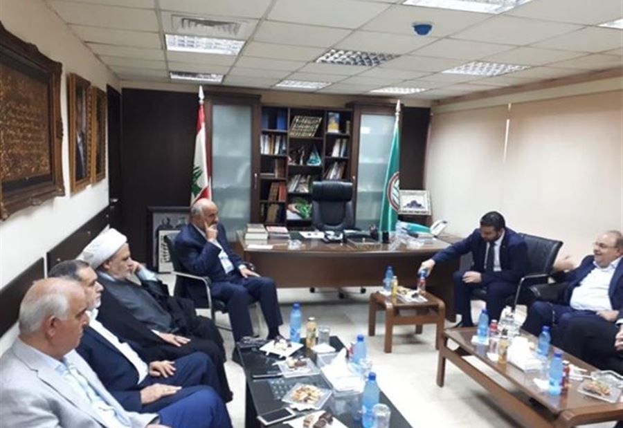 وفد من الديمقراطي يزور المكتب السياسي لحركة أمل