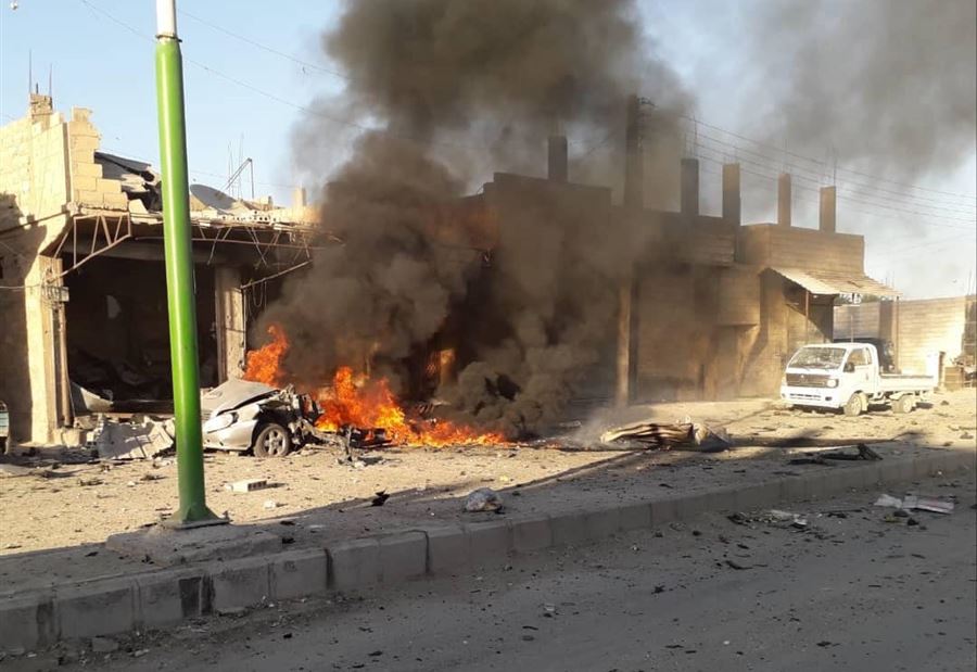 بالصور: قتلى وجرحى في انفجار بالرقة  بالصور: قتلى وجرحى في انفجار بالرقة