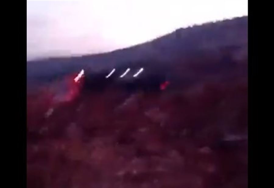 بالفيديو: الطيران الإسرائيلي يستهدف شاحنة في وادي خالد!
