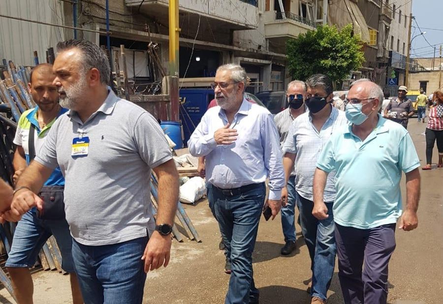 جولة لـ بقرادونيان في المناطق المتضررة 