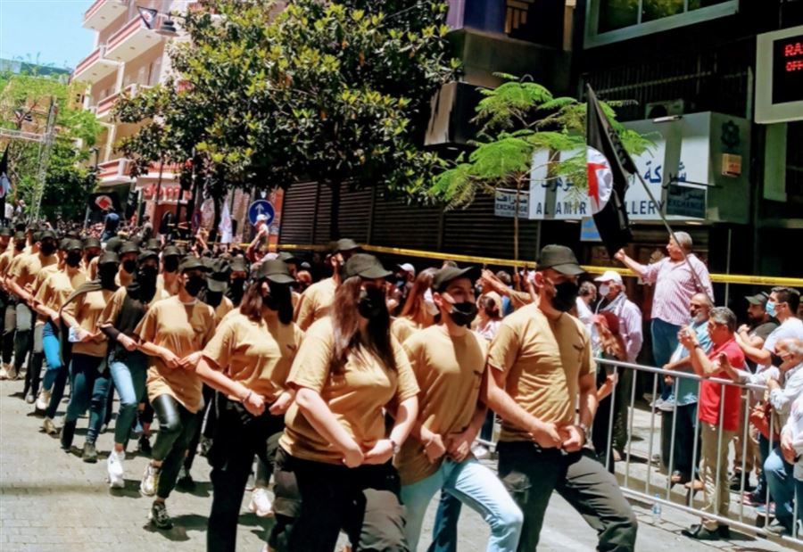 "جايي دورك يا سمير"... إستعراضٌ قومي وتهديد لجعجع (فيديو)