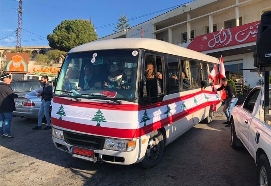 انطلاق "قافلة الثورة" من الجنوب الى كل لبنان 