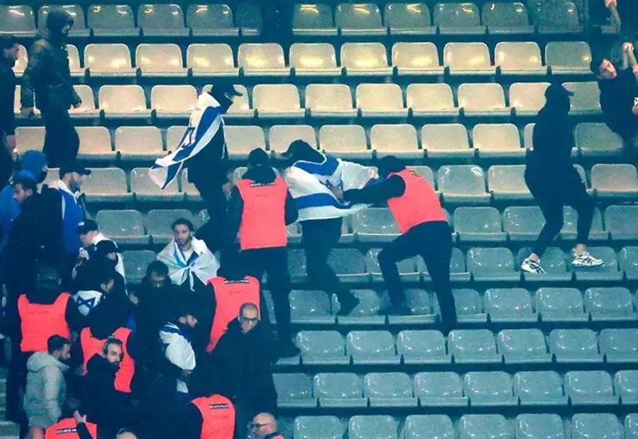 مباراة فرنسا وإسرائيل تتحول لمواجهة بين الجماهير (فيديو) مباراة فرنسا وإسرائيل تتحول لمواجهة بين الجماهير (فيديو)