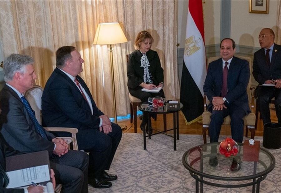 بومبيو يعرب للسيسي عن غضب أميركا