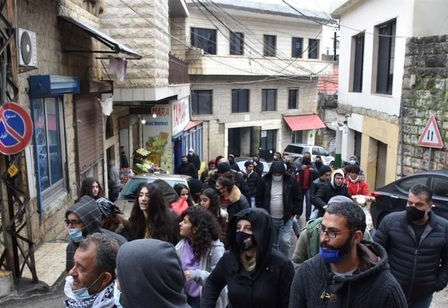 مسيرةٌ في حاصبيا تضامناً مع أهالي طرابلس