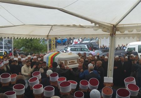 تشييع الشيخ بهجت غيث في مأتم حاشد 