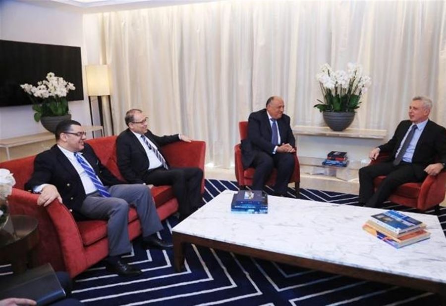  فرنجيه عرض التطورات مع وزير الخارجية المصرية