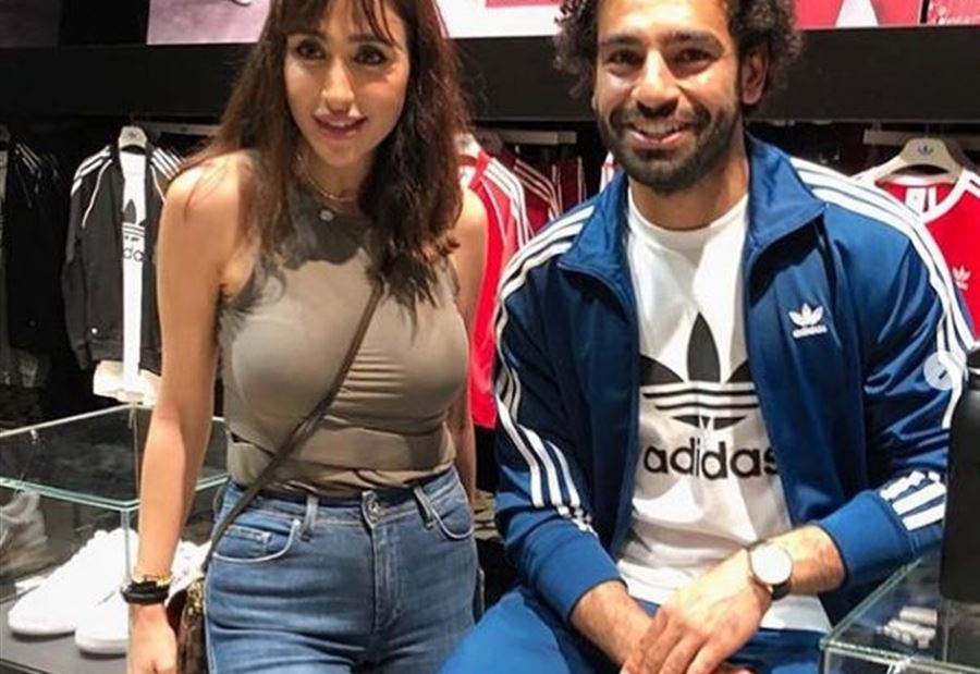 بالصورة: صلاح مع الممثلة اللبنانية جيسي عبدو بالصورة: صلاح مع الممثلة اللبنانية جيسي عبدو